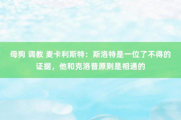 母狗 调教 麦卡利斯特：斯洛特是一位了不得的证据，他和克洛普原则是相通的