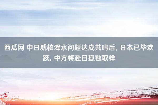 西瓜网 中日就核浑水问题达成共鸣后, 日本已毕欢跃, 中方将赴日孤独取样