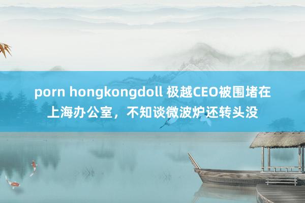 porn hongkongdoll 极越CEO被围堵在上海办公室，不知谈微波炉还转头没