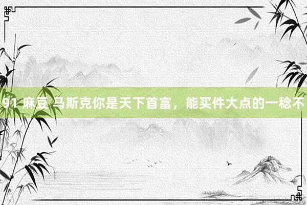 91 麻豆 马斯克你是天下首富，能买件大点的一稔不