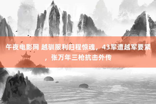 午夜电影网 越驯服利归程惊魂，43军遭越军要紧，张万年三枪抗击外传