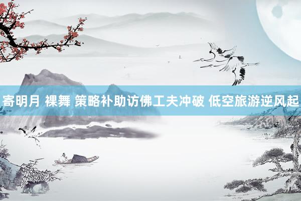寄明月 裸舞 策略补助访佛工夫冲破 低空旅游逆风起