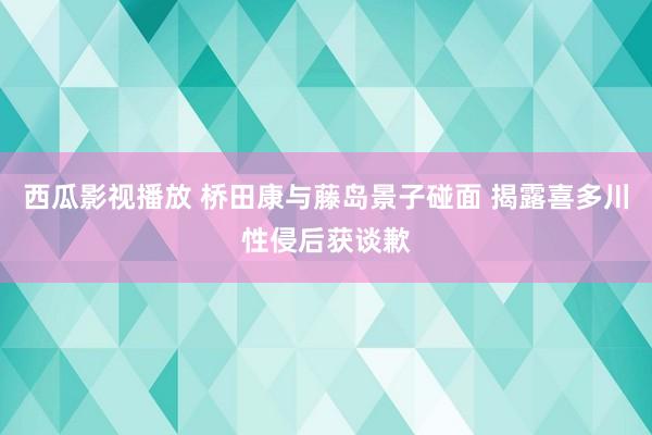 西瓜影视播放 桥田康与藤岛景子碰面 揭露喜多川性侵后获谈歉
