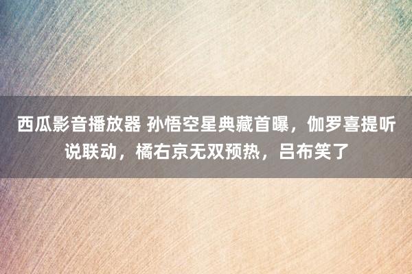 西瓜影音播放器 孙悟空星典藏首曝，伽罗喜提听说联动，橘右京无双预热，吕布笑了